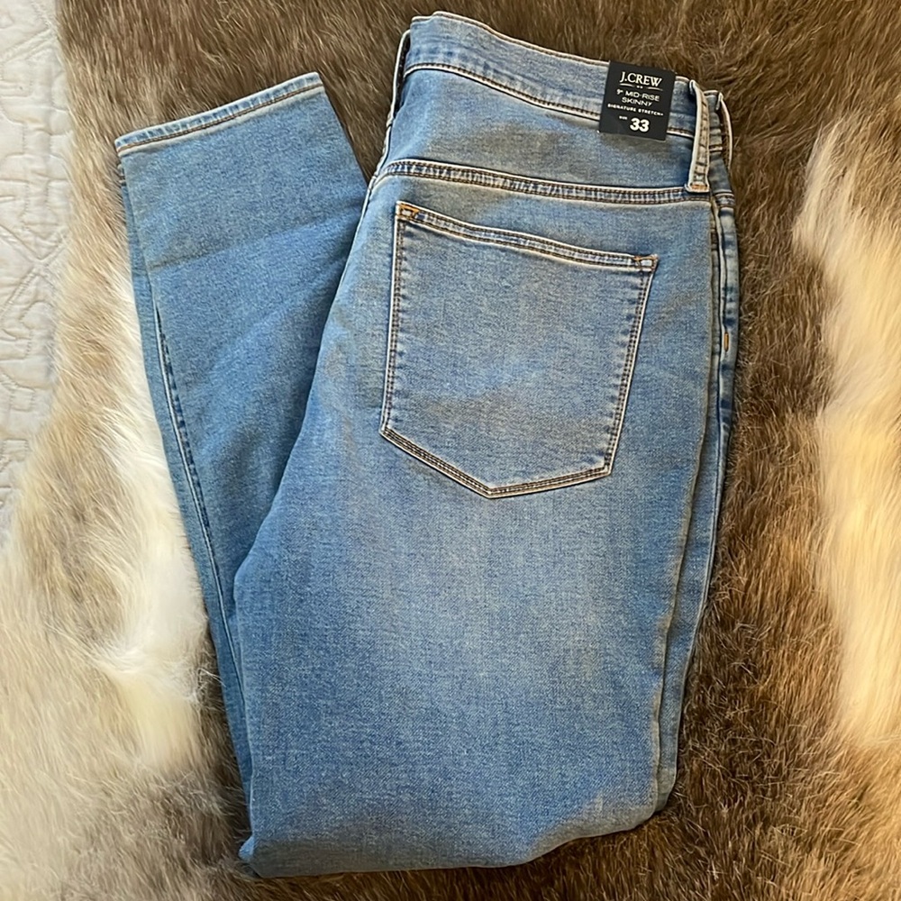 J Crew Factory mid- rise skinny jeans